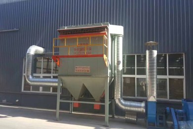 華康環保為河南糧食加工廠提供的HMC脈沖布袋除塵器設備
